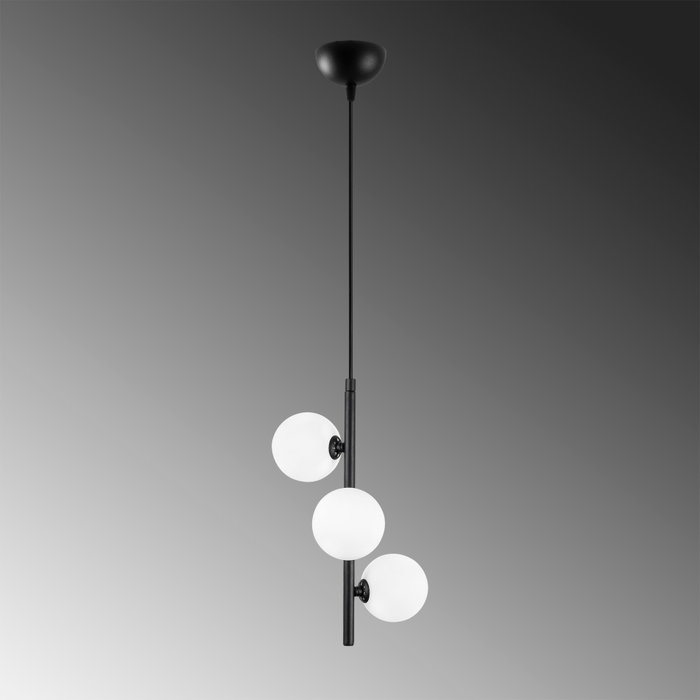 Opviq Domino - 11047 Lámpara de araña en blanco y negro